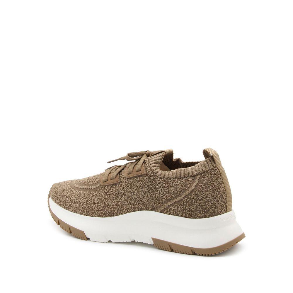 Gianvito Rossi Brown Fabric Athletic Sneakers | Regal Royce