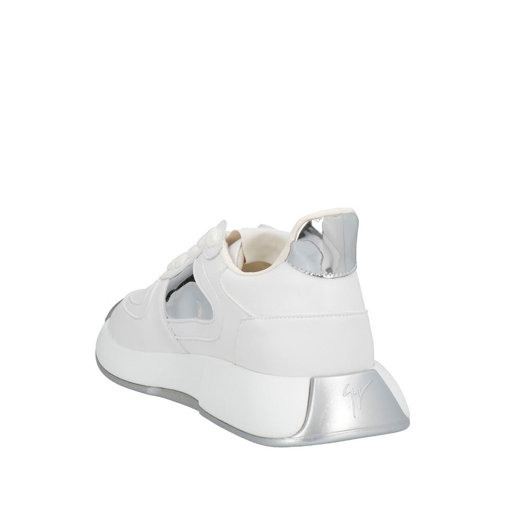 Giuseppe Zanotti White Calfskin Chunky Sneakers | Regal Royce