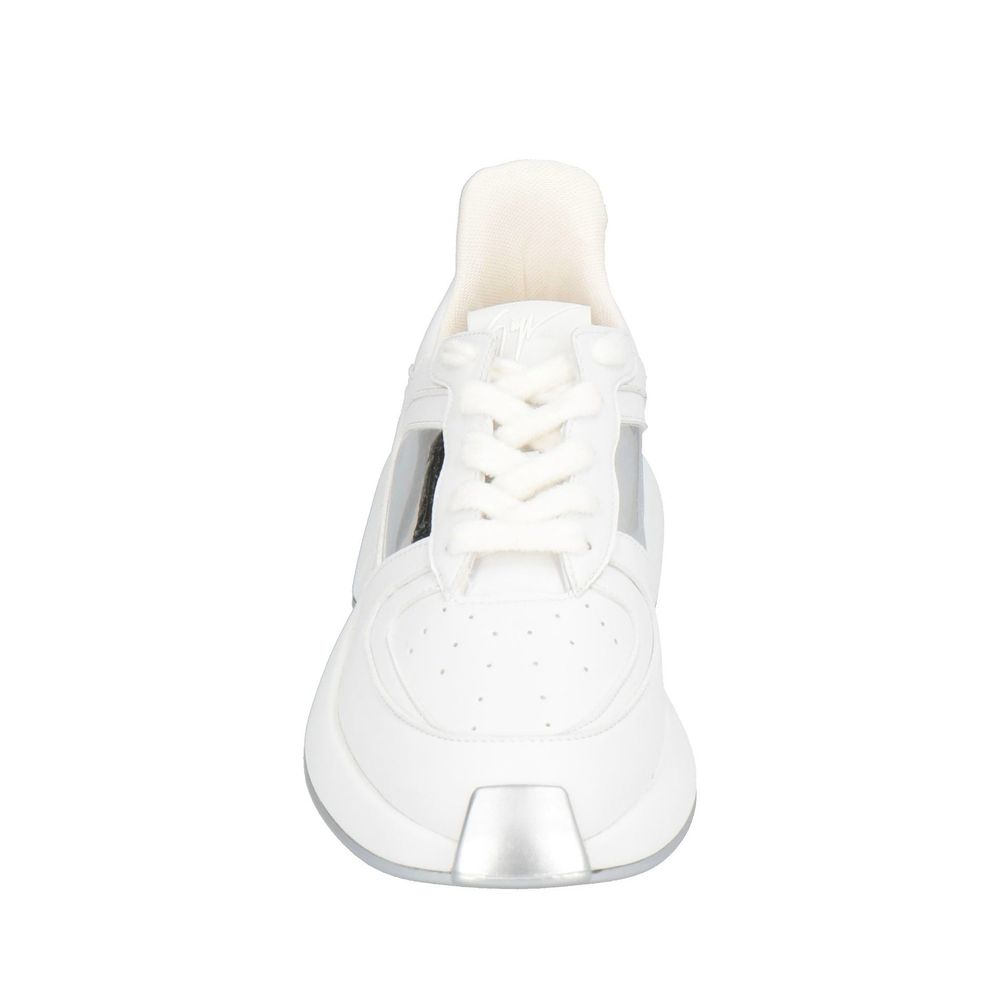 Giuseppe Zanotti White Calfskin Chunky Sneakers | Regal Royce