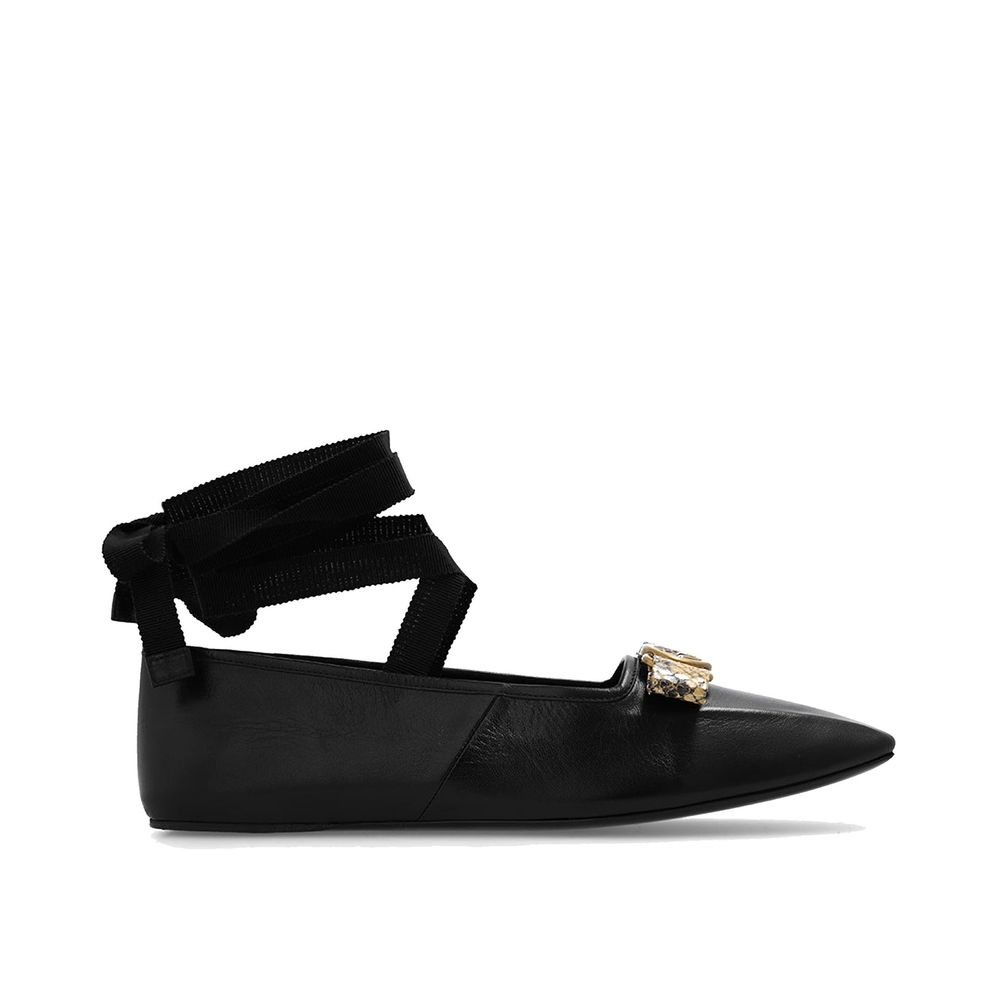 Gucci Black Calfskin Ballet Flats | Regal Royce