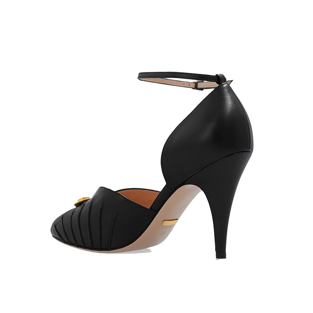 Gucci Black Leather Platform Pumps | Regal Royce