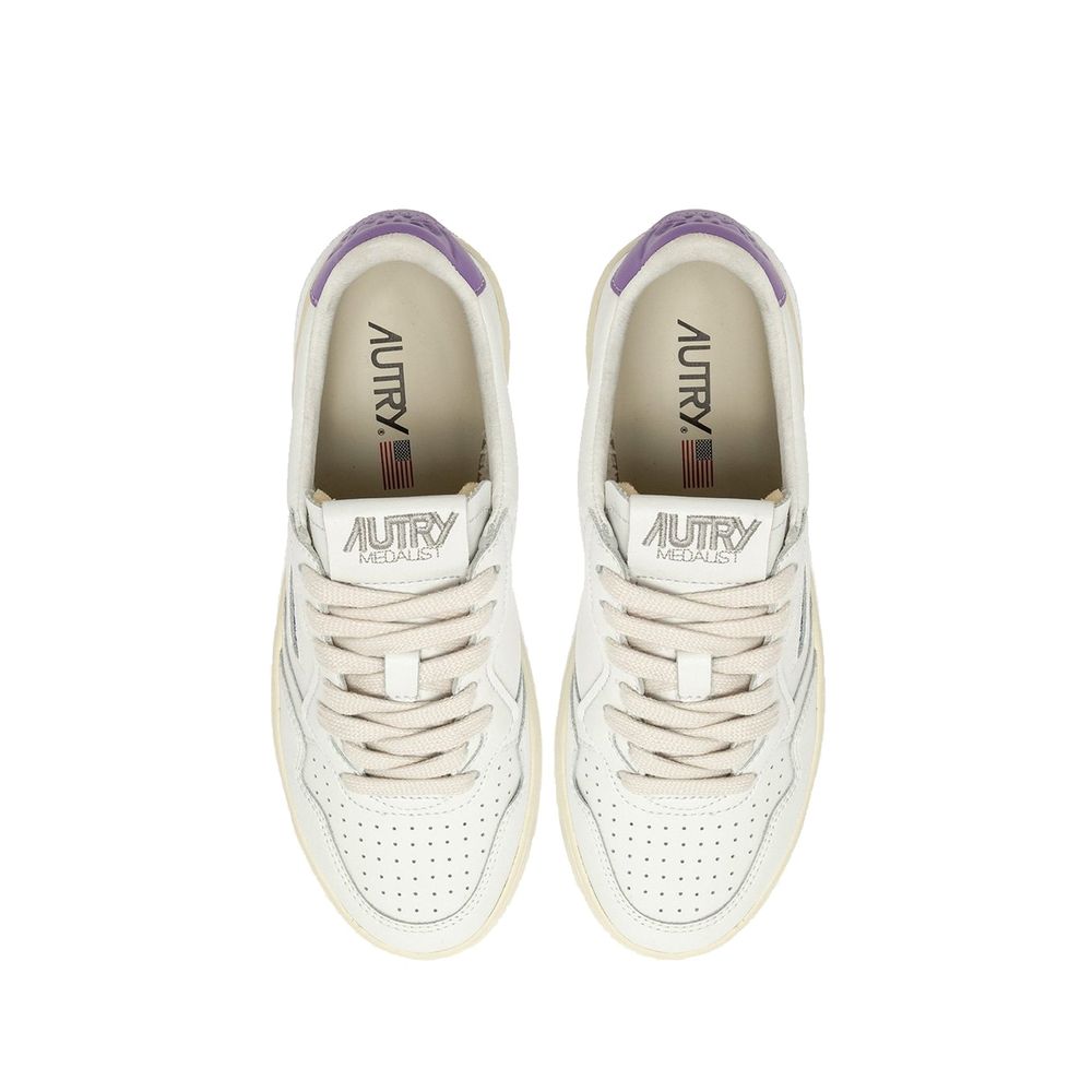 Autry White Leather Low Top Sneakers | Regal Royce