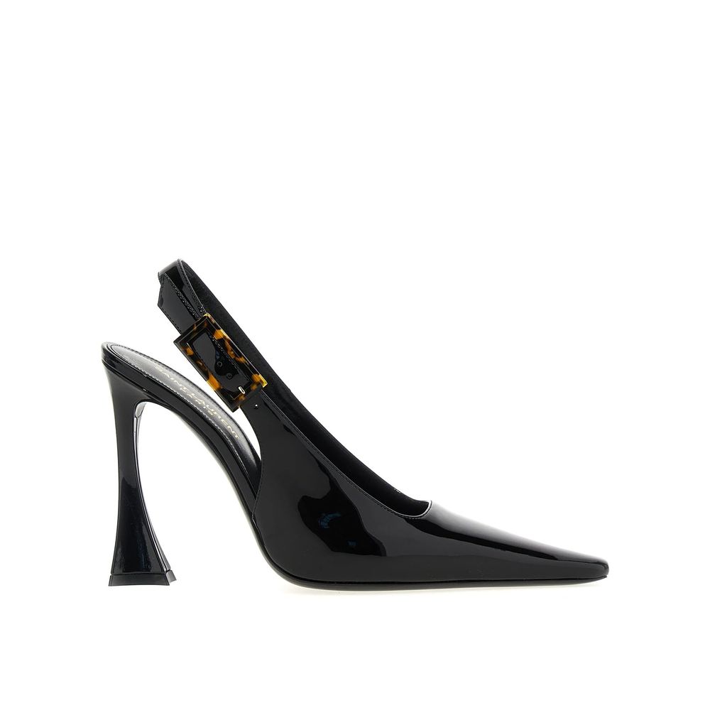 Saint Laurent Black Calfskin Platform Pumps | Regal Royce