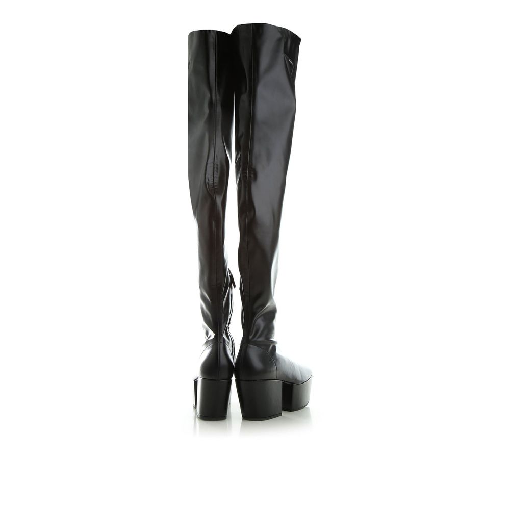 Prada Black Calfskin Over The Knee | Regal Royce