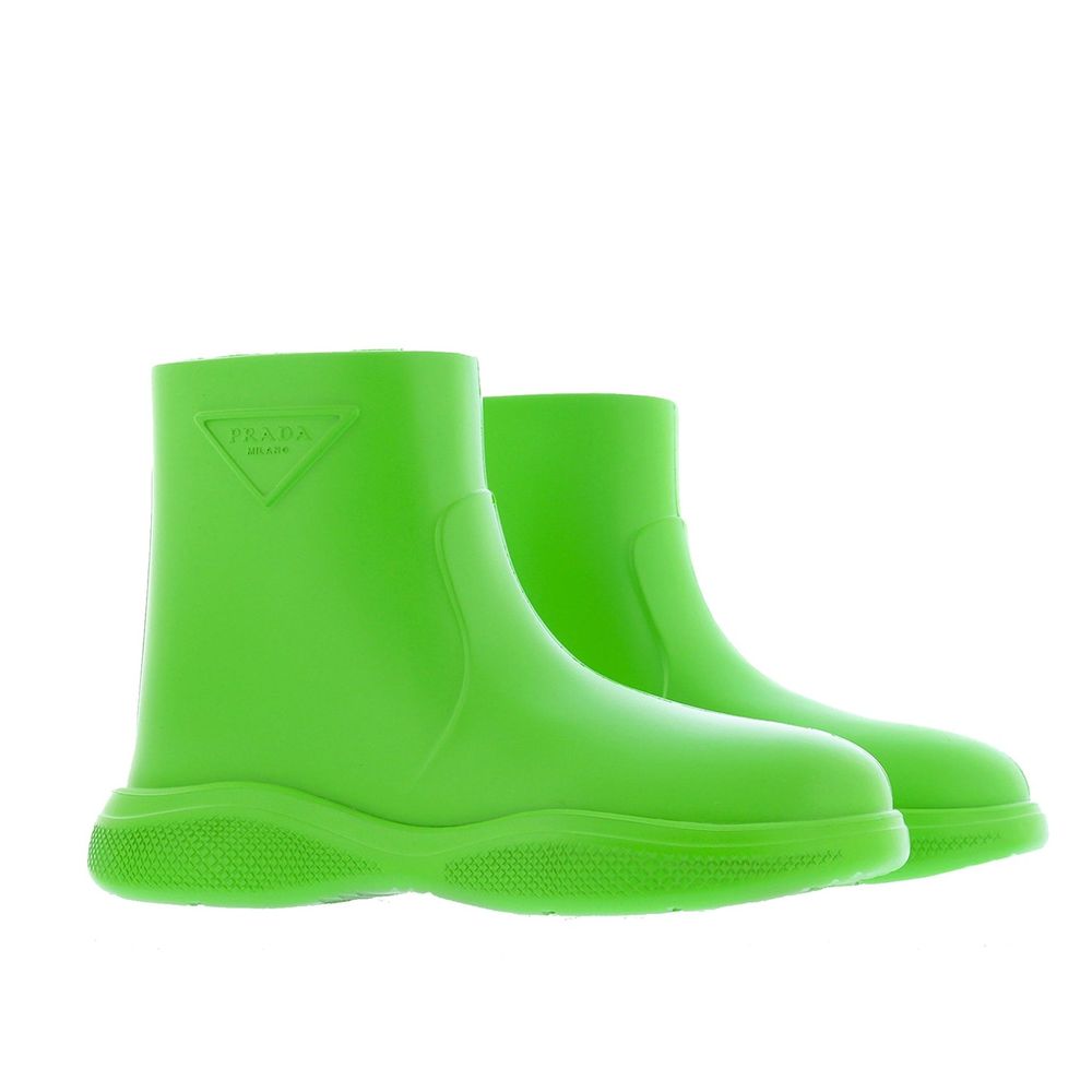 Prada Bicolor Rubber Rain Boots | Regal Royce