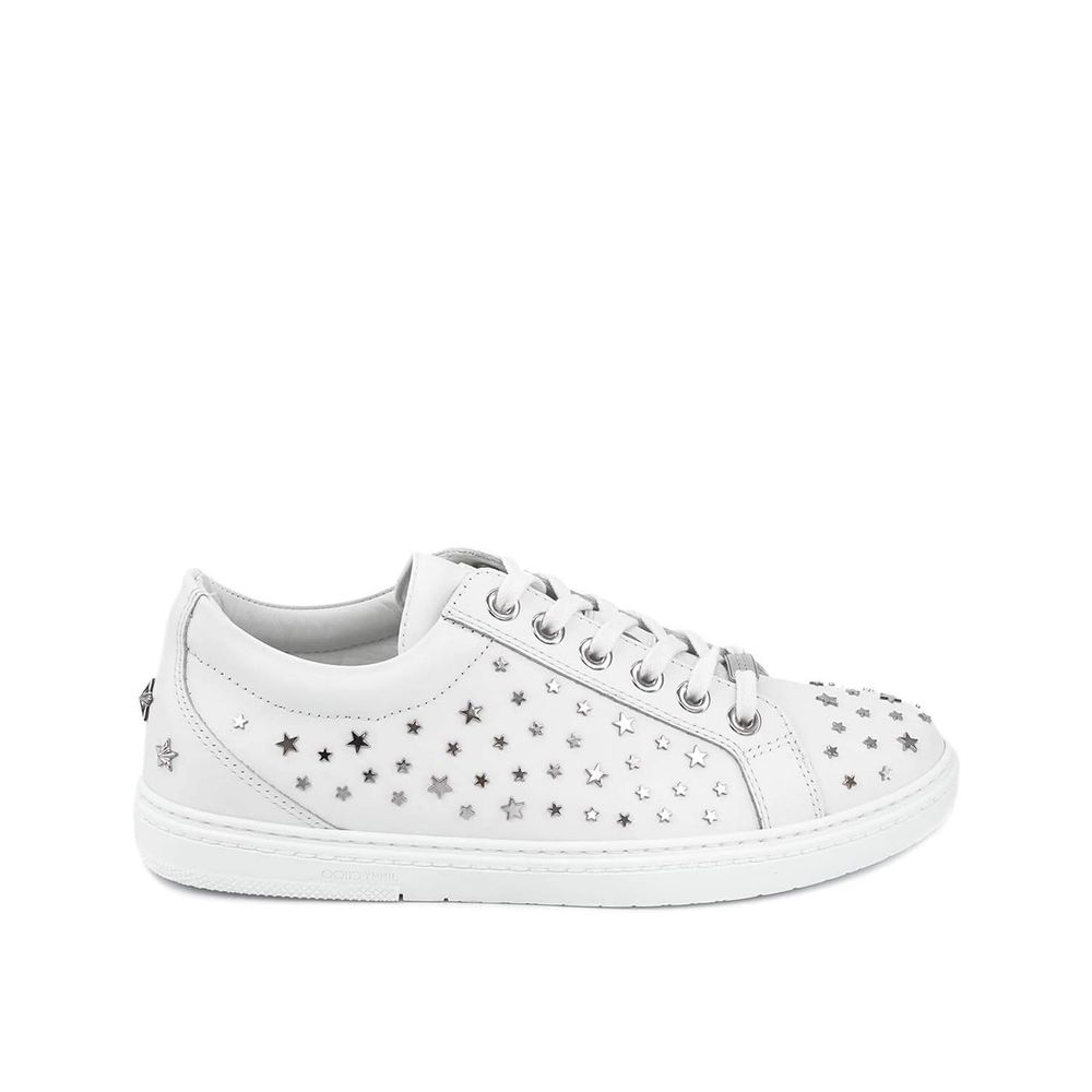 Jimmy Choo White Calfskin Low Top Sneakers | Regal Royce