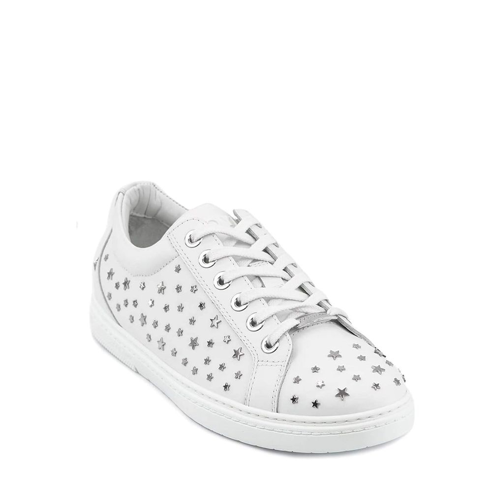 Jimmy Choo White Calfskin Low Top Sneakers | Regal Royce
