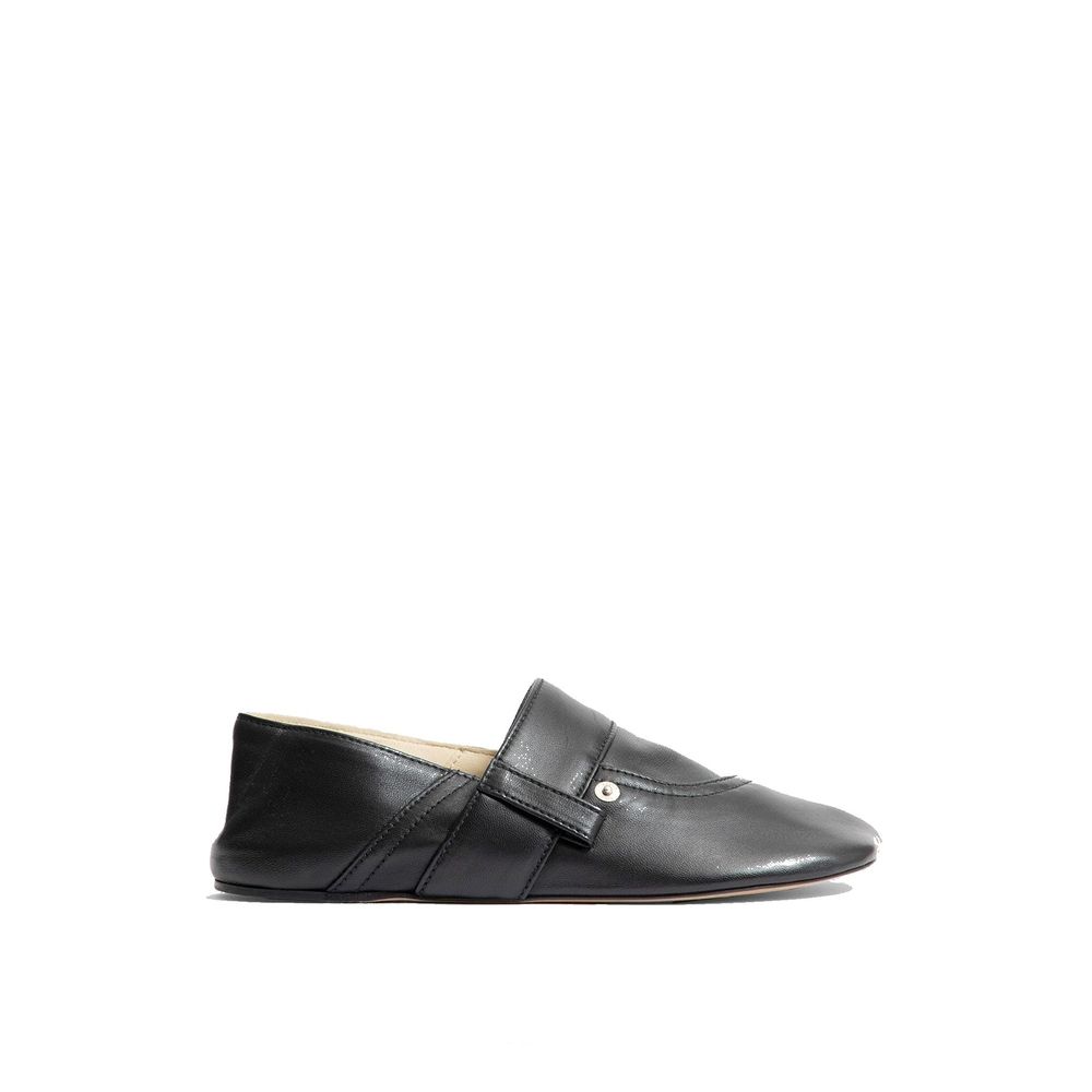 Loewe Black Calfskin Slippers | Regal Royce