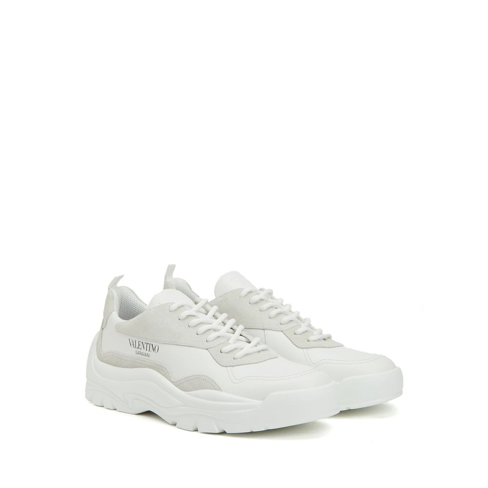 Valentino Garavani White Leather Low Top Sneakers | Regal Royce