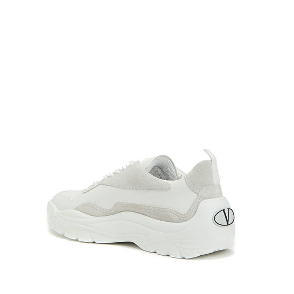 Valentino Garavani White Leather Chunky Sneakers | Regal Royce
