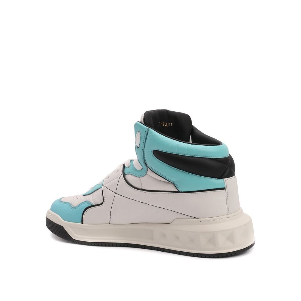 Valentino Garavani White Calfskin High Top Sneakers | Regal Royce