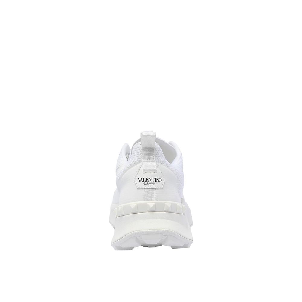 Valentino Garavani White Fabric Athletic Sneakers | Regal Royce