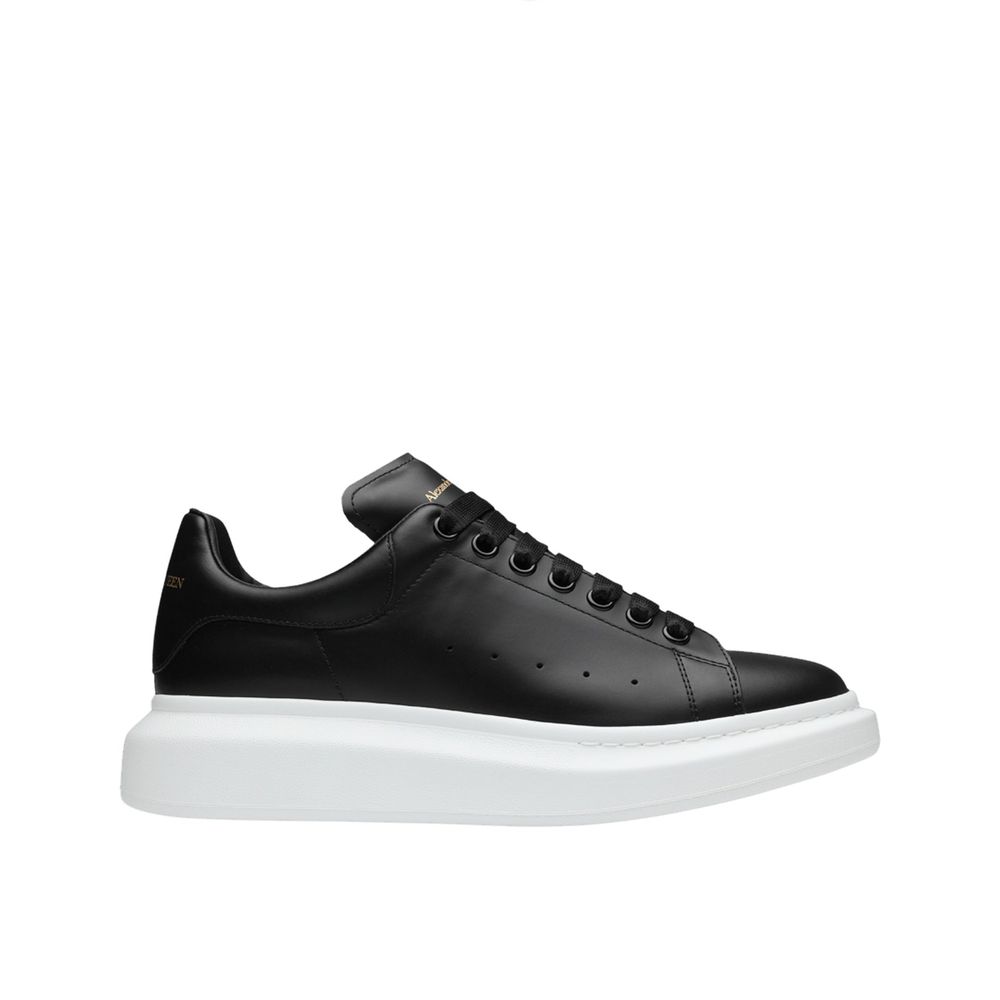 Alexander McQueen Black Calfskin Chunky Sneakers | Regal Royce