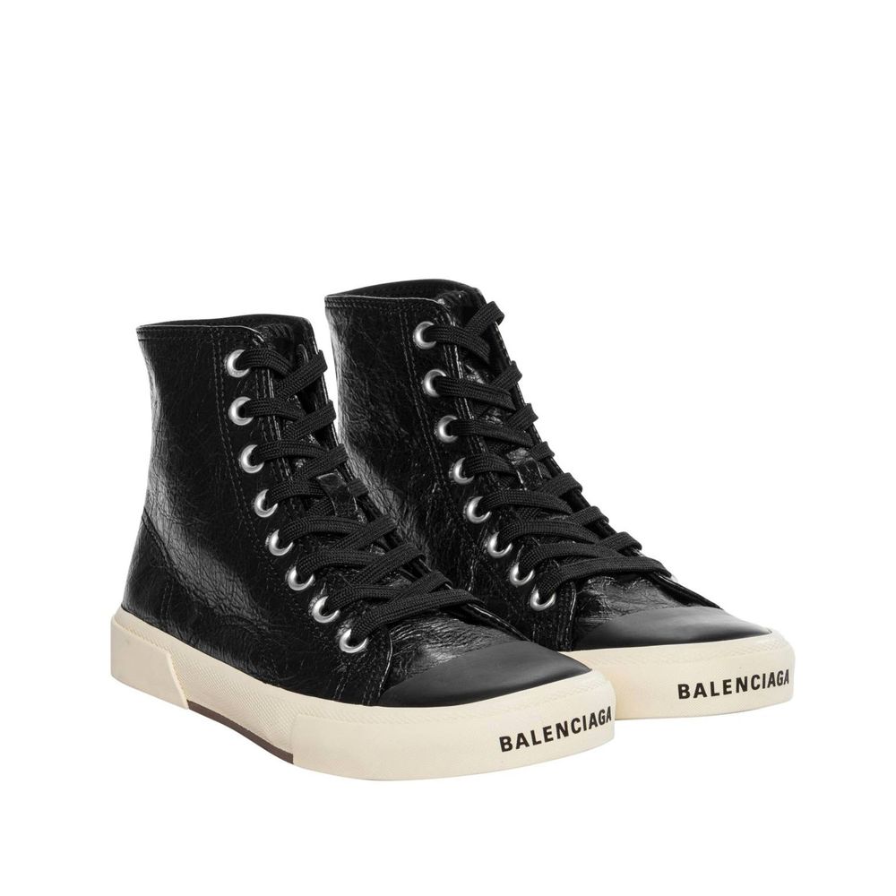 Balenciaga Black Calfskin High Top Sneakers | Regal Royce