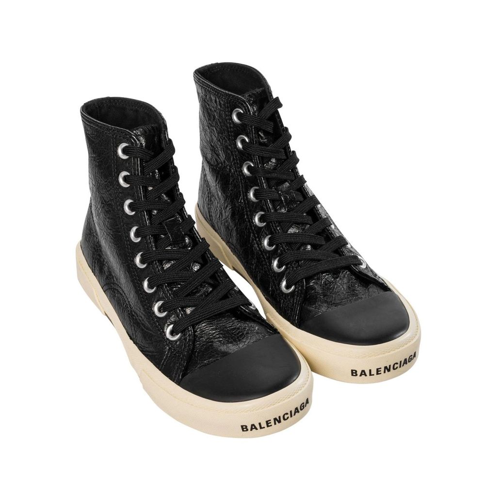 Balenciaga Black Calfskin High Top Sneakers | Regal Royce