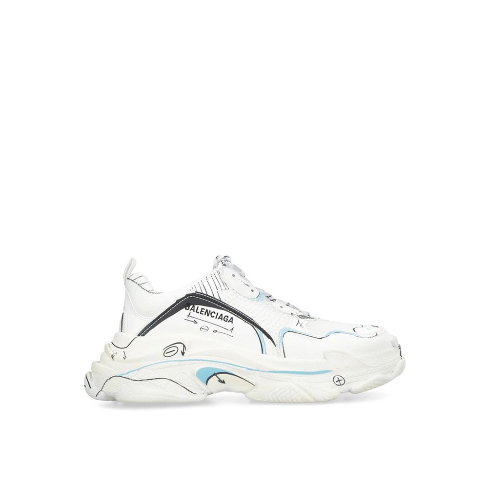 Balenciaga White Calfskin Chunky Sneakers | Regal Royce
