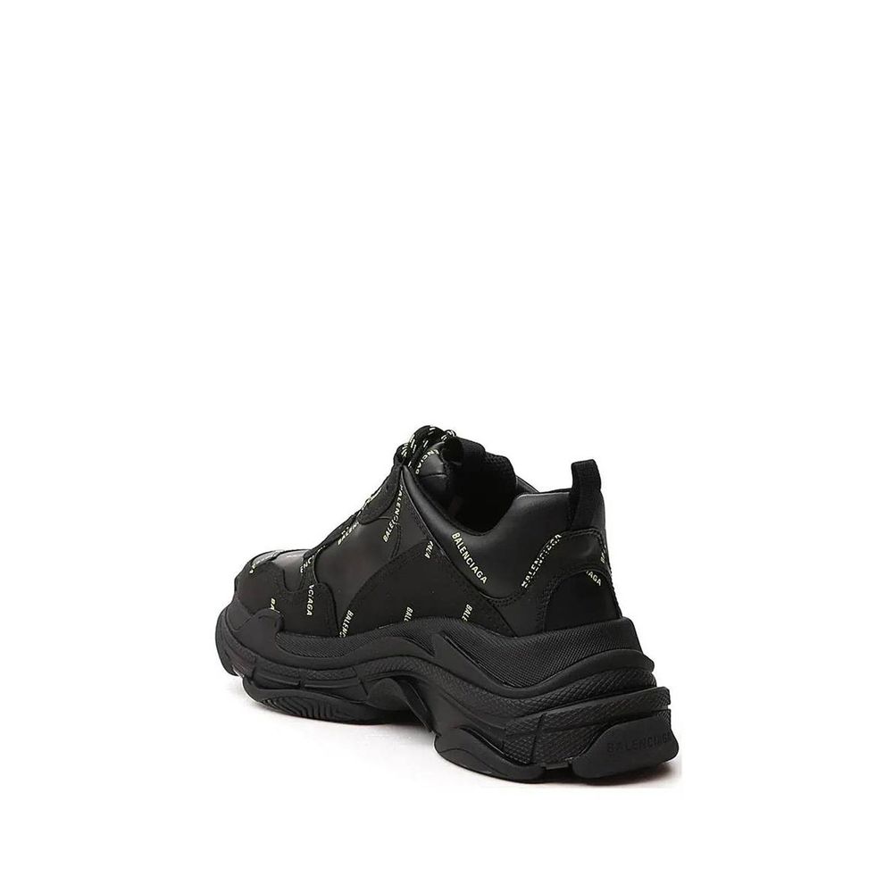 Balenciaga Black Calfskin Chunky Sneakers | Regal Royce