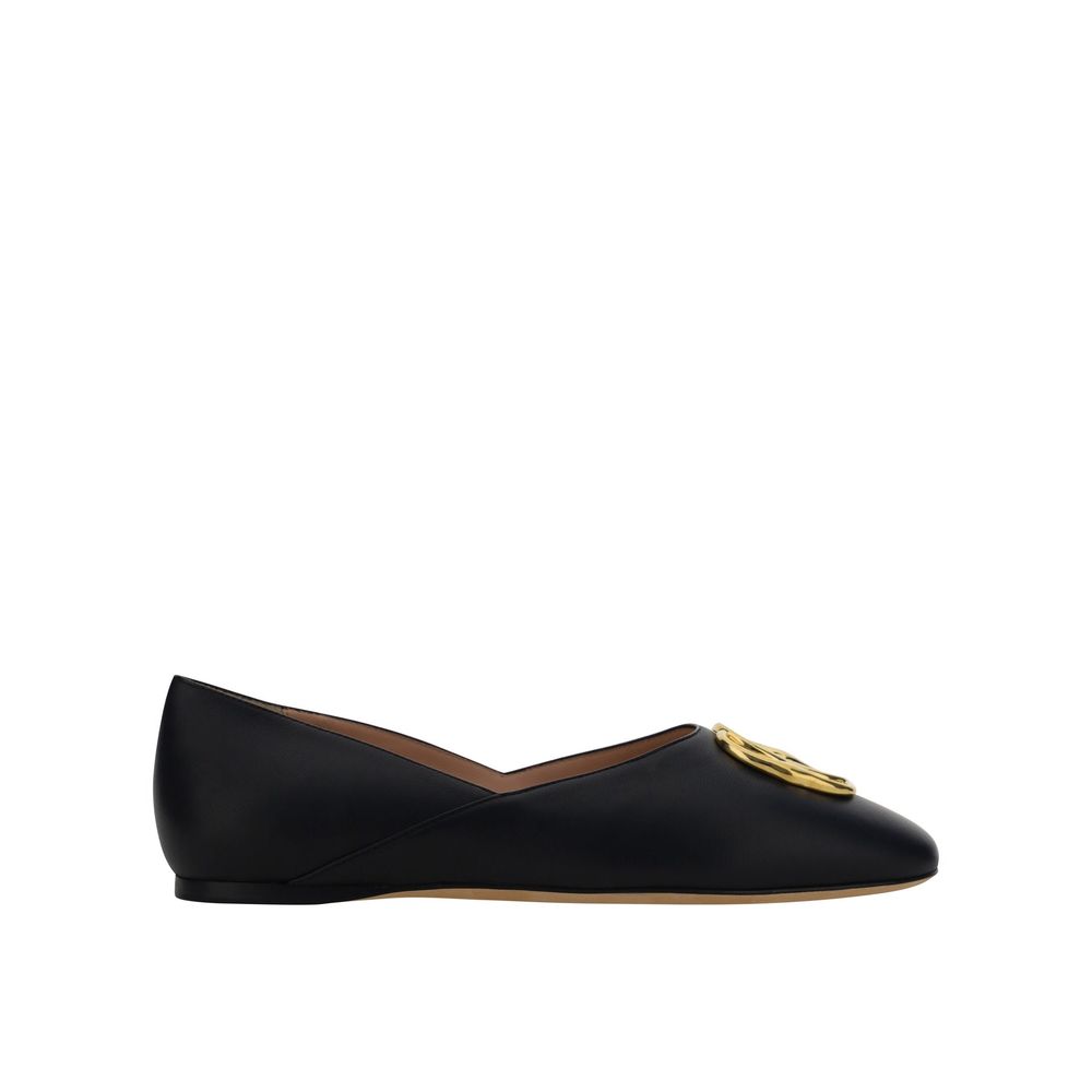 Bally Black Calfskin Ballet Flats | Regal Royce