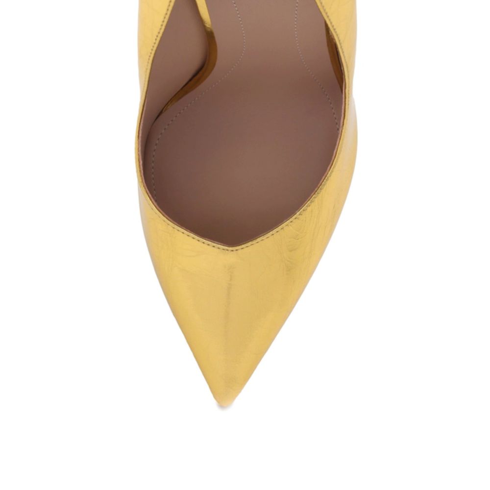 Balmain Gold Calfskin High Heel Pumps | Regal Royce