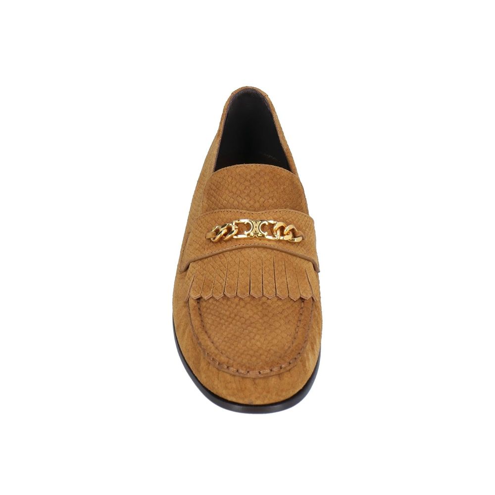 Celine Brown Calfskin Slip-On Loafers | Regal Royce