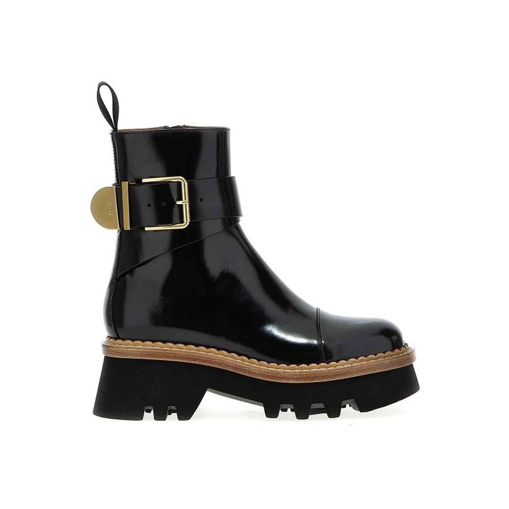 Chloé Black Calfskin Ankle Boots | Regal Royce