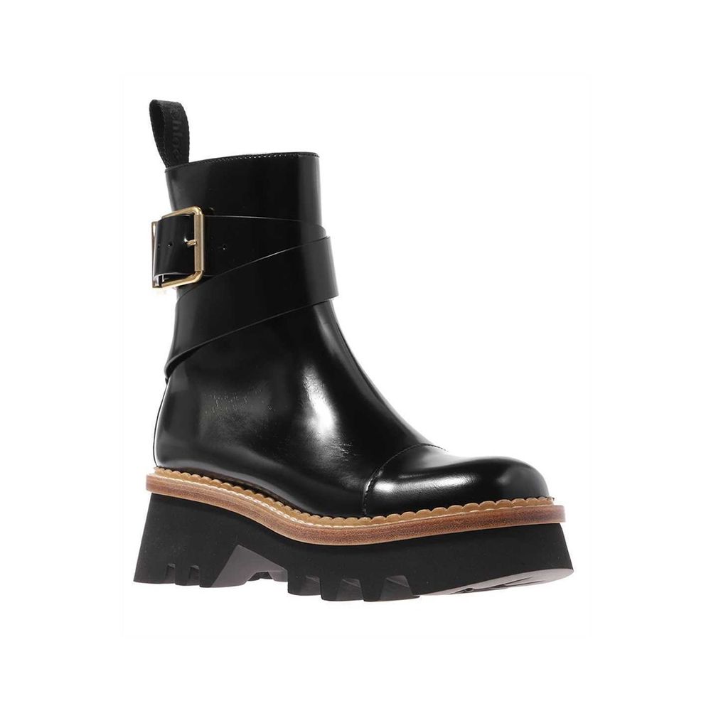 Chloé Black Calfskin Ankle Boots | Regal Royce