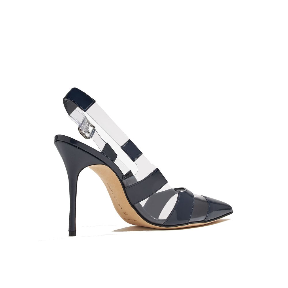Manolo Blahnik Blue Calfskin High Heel Pumps | Regal Royce
