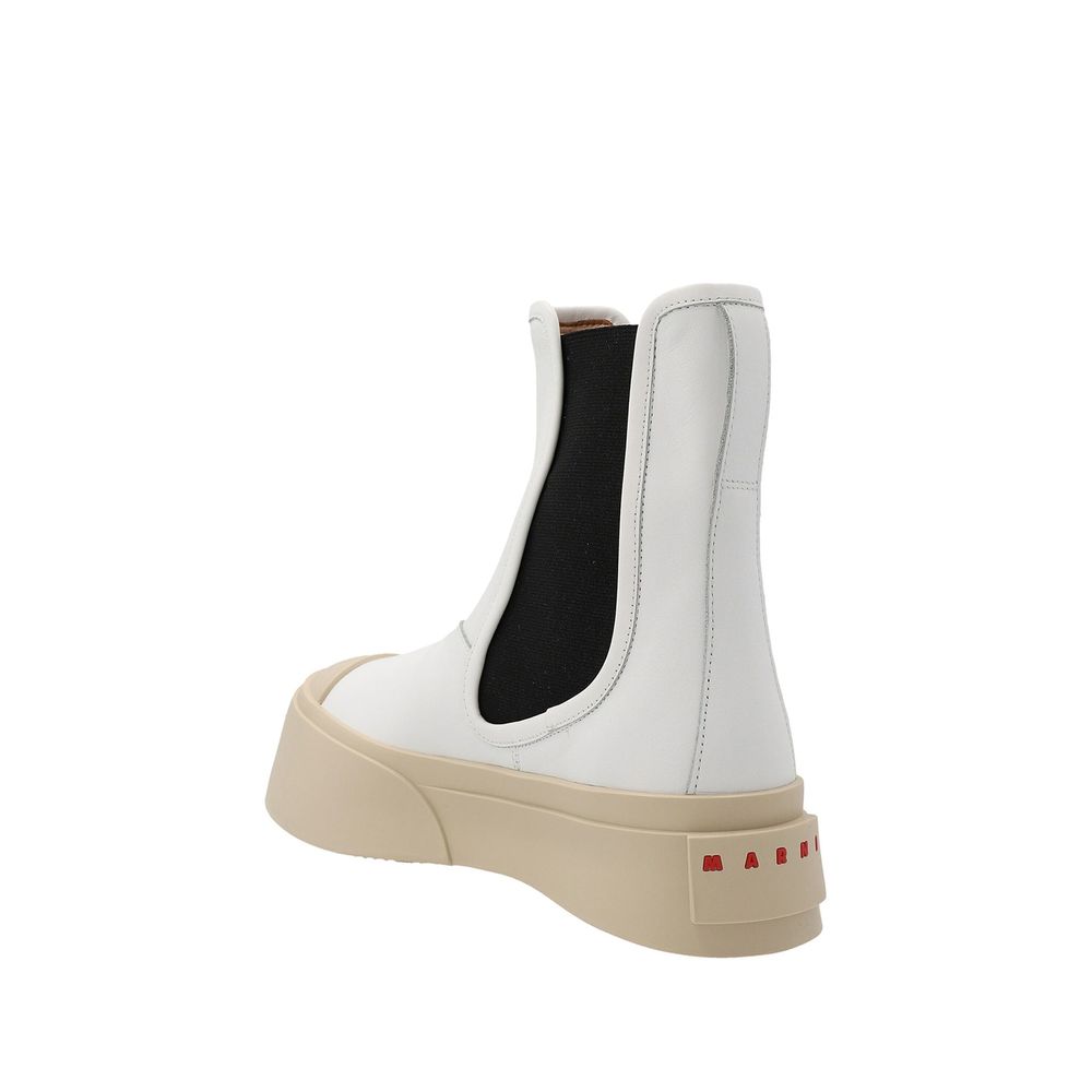 Marni White Calfskin Chelsea Boots | Regal Royce