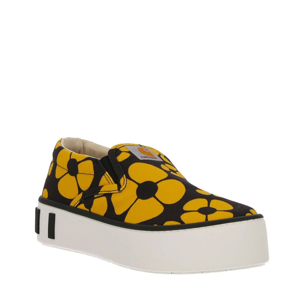 Marni Black Cotton Platform Sneakers | Regal Royce