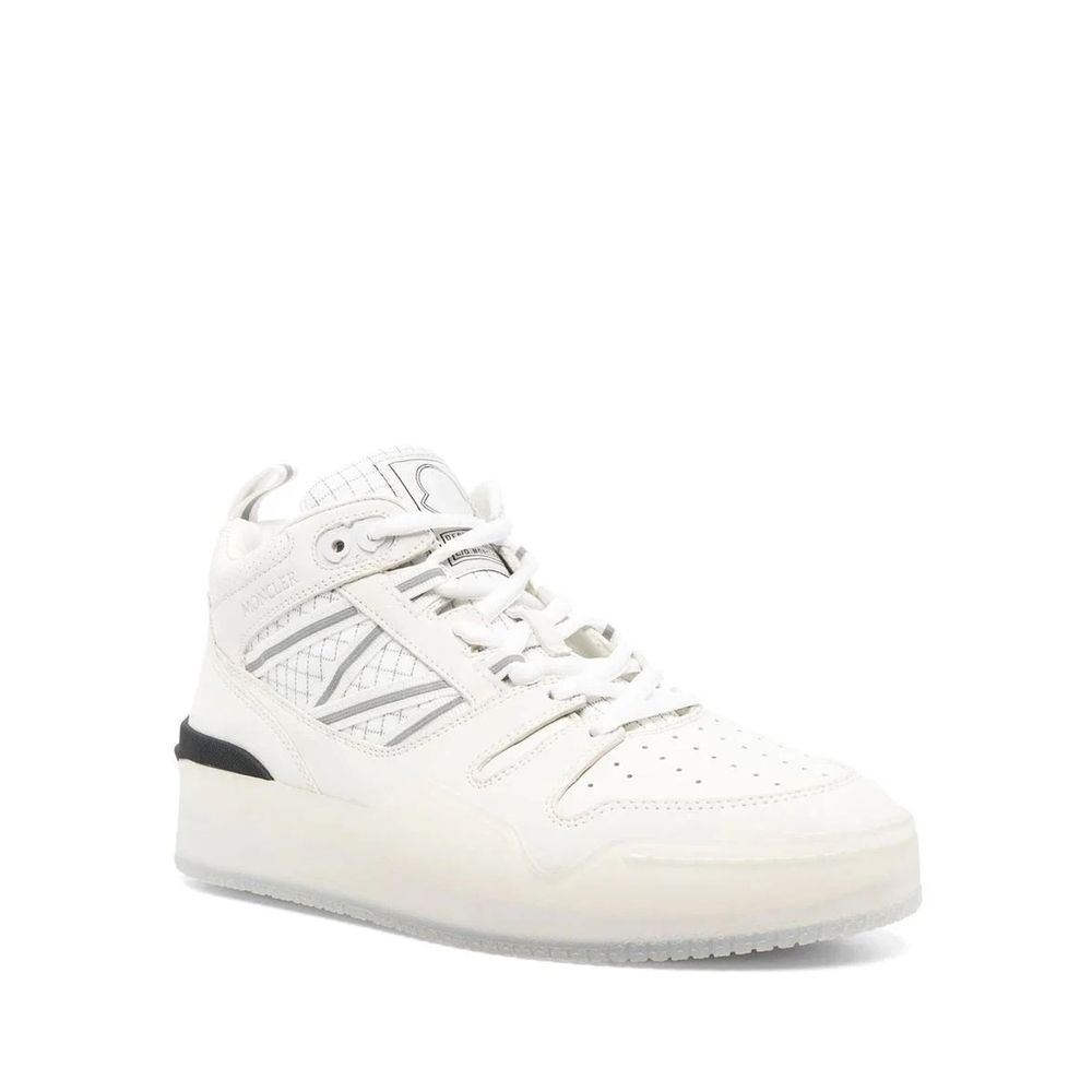 Moncler White Calfskin Athletic Sneakers | Regal Royce