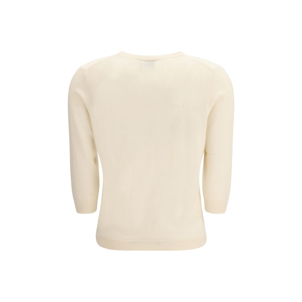 Allude Cream Cashmere Cashmere Sweater | Regal Royce