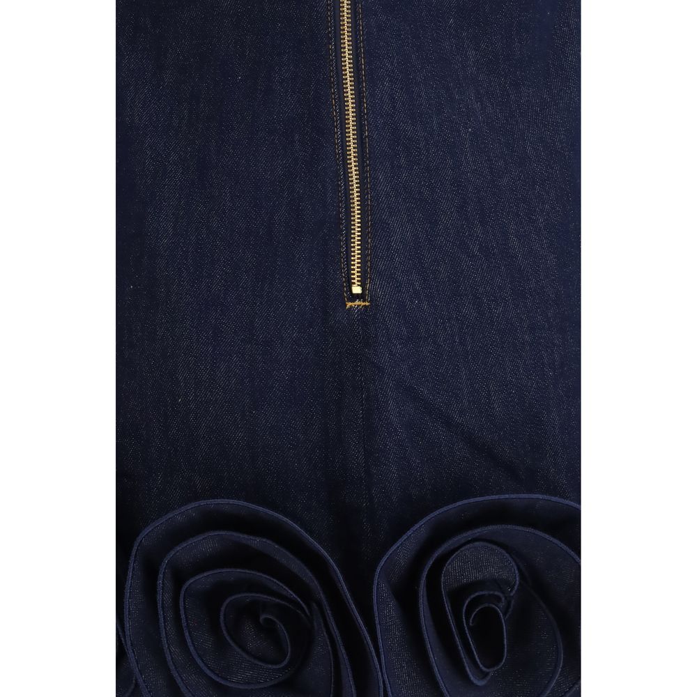 Self-Portrait Blue Cotton Casual Dress | Regal Royce