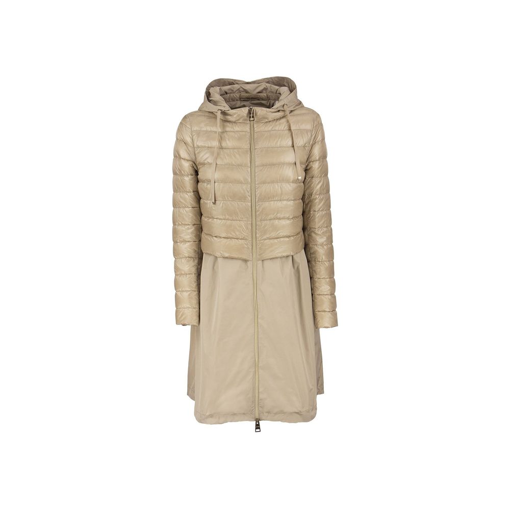 Herno Beige Polyester Coat | Regal Royce
