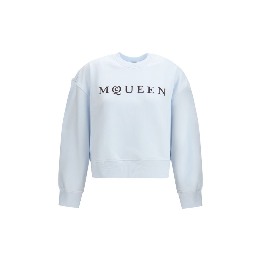 Alexander McQueen Light Blue Cotton Sweatshirt | Regal Royce