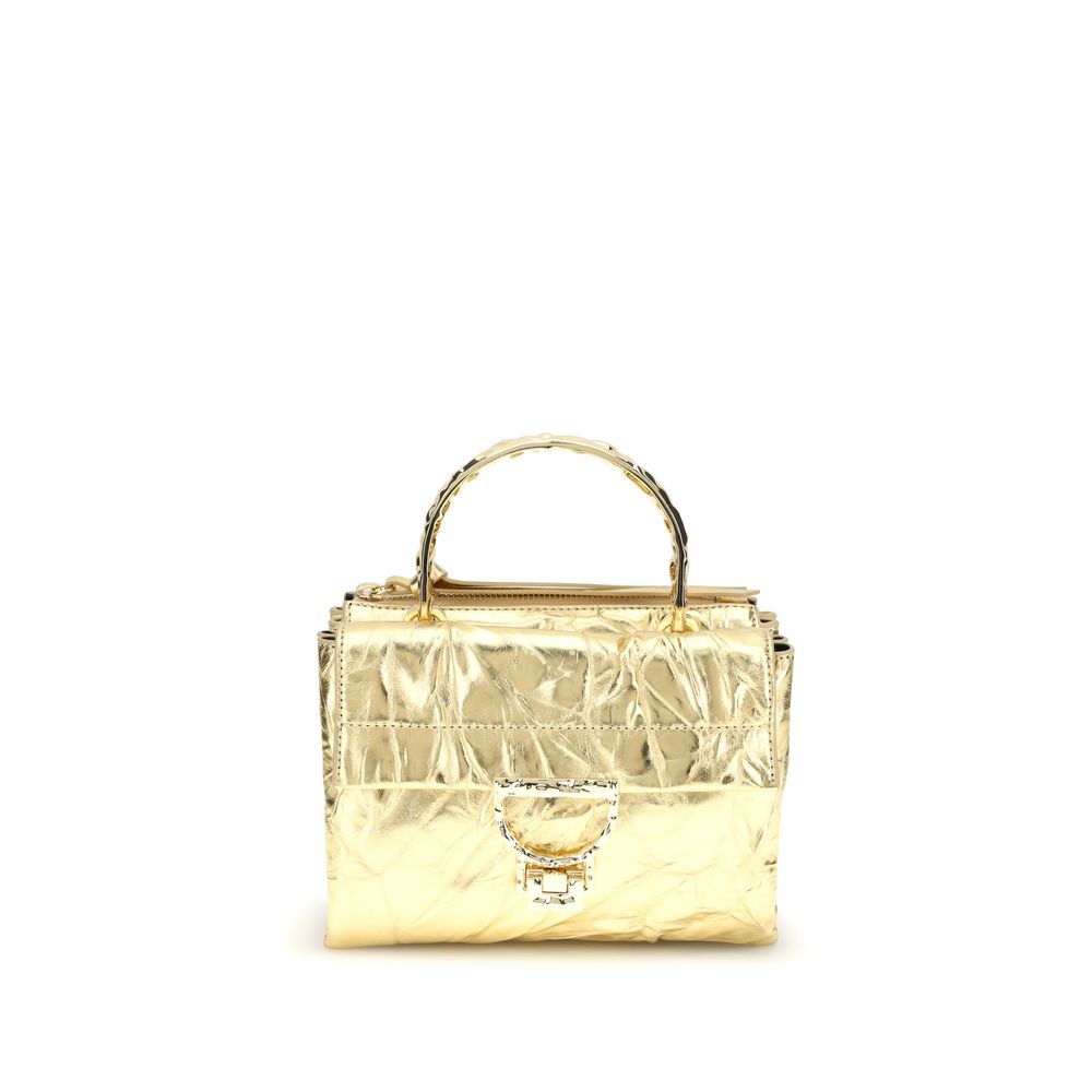 Coccinelle Gold Calf Leather Bos Taurus Handbag | Regal Royce