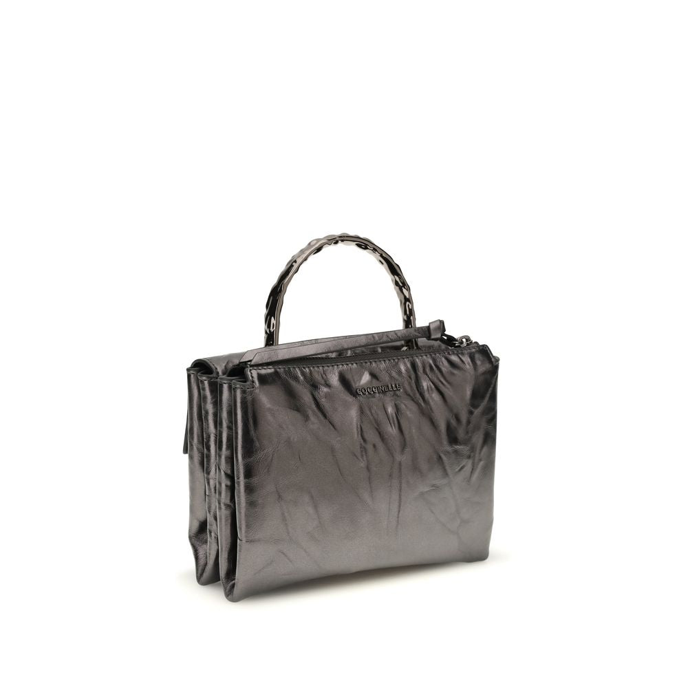 Coccinelle Black Calf Leather Bos Taurus Handbag | Regal Royce