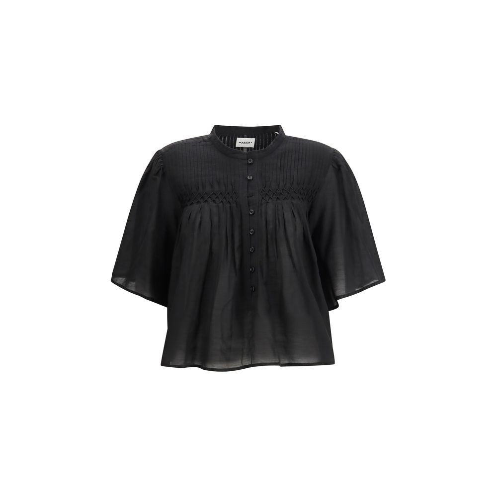 Marant Etoile Black Cotton Blouse | Regal Royce