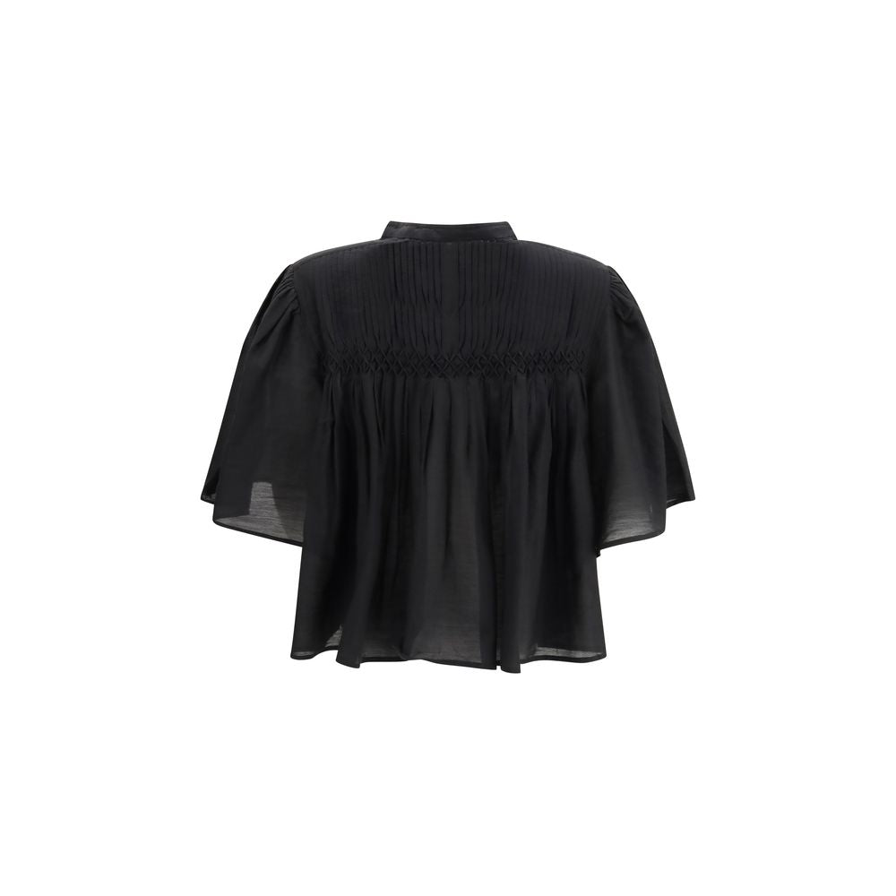 Marant Etoile Black Cotton Blouse | Regal Royce