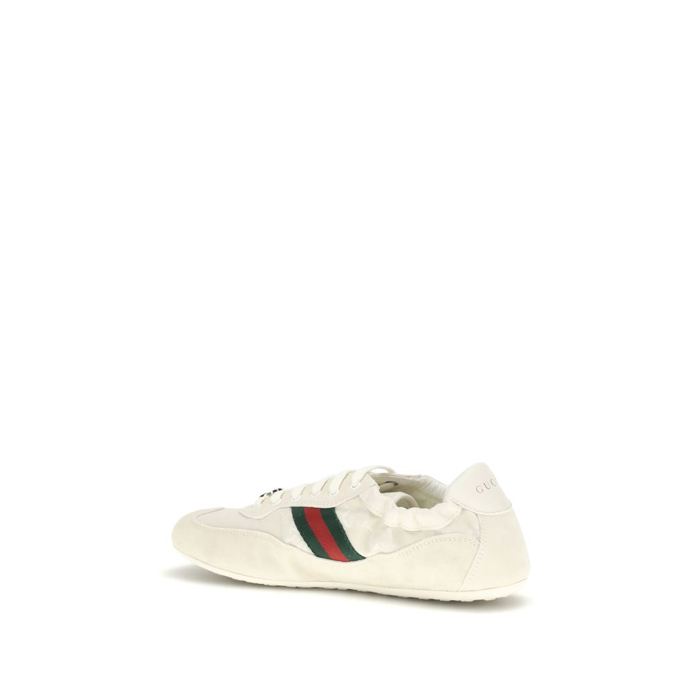 Gucci Cream Calf Leather Bos Taurus Low Top Sneakers | Regal Royce