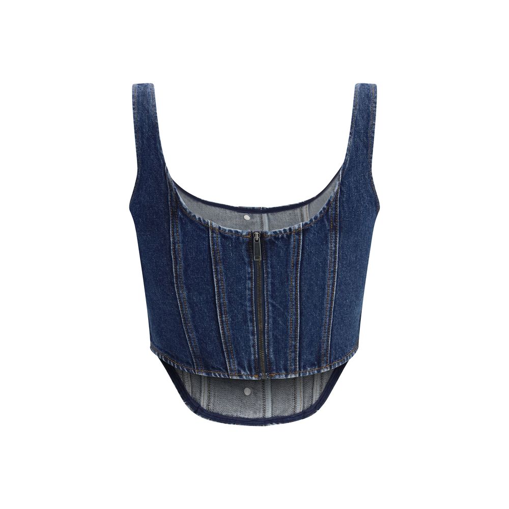 Self-Portrait Blue Cotton Top | Regal Royce