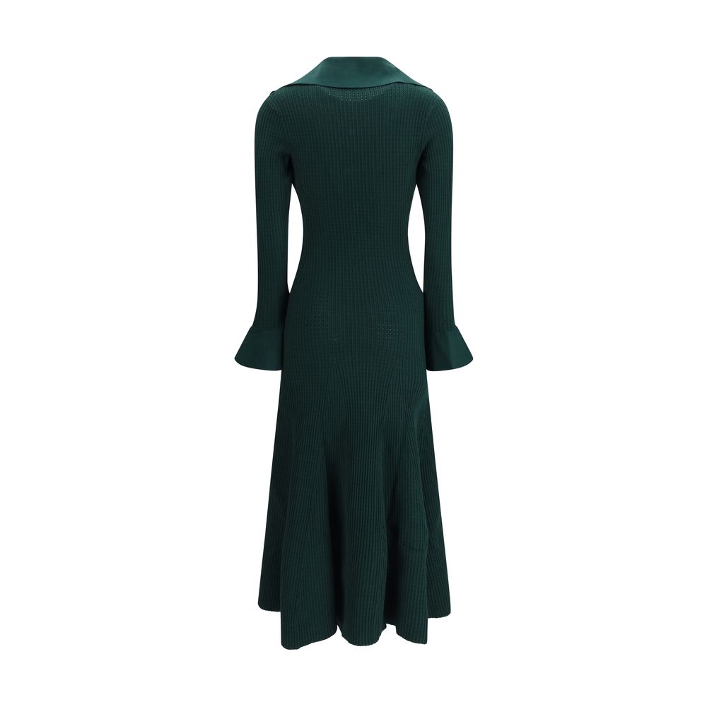 Self-Portrait Bicolor Viscose Casual Dress