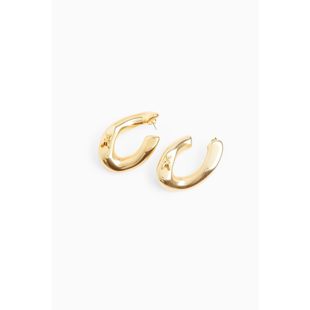 Patrizia Pepe Gold Plastic Earrings | Regal Royce
