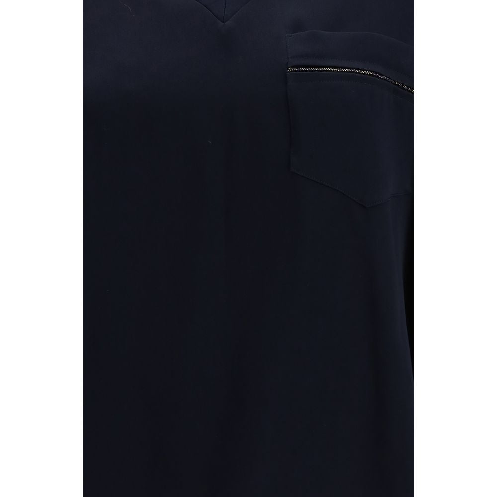 Fabiana Filippi Blue Viscose T-Shirt | Regal Royce