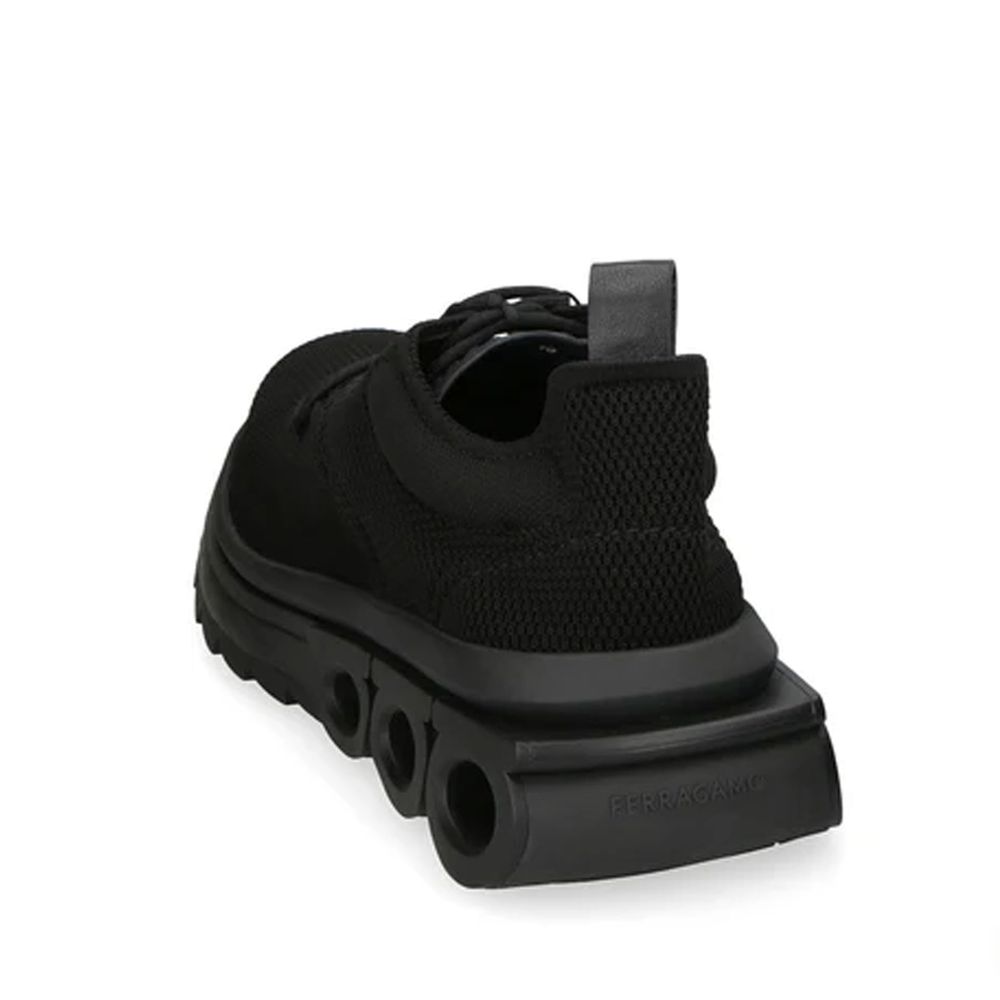 Salvatore Ferragamo Black Fabric Athletic Sneakers | Regal Royce