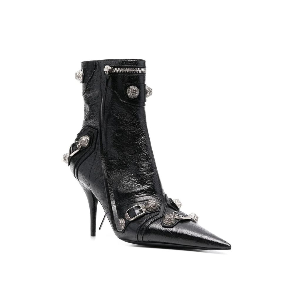 Balenciaga Black Lamb Leather Boots | Regal Royce