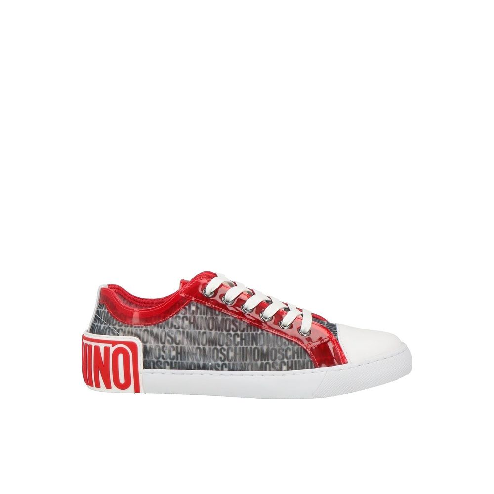 Moschino Couture White Polyester Low Top Sneakers | Regal Royce