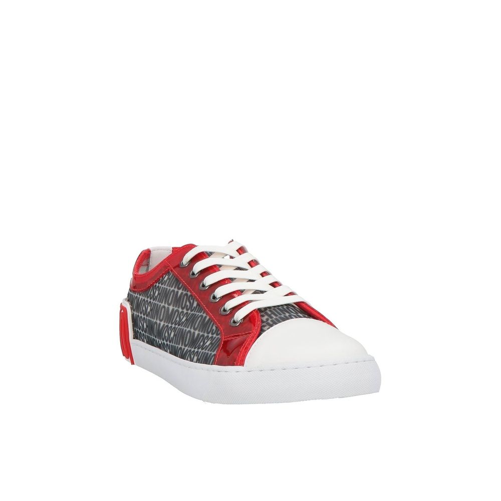 Moschino Couture White Polyester Low Top Sneakers | Regal Royce