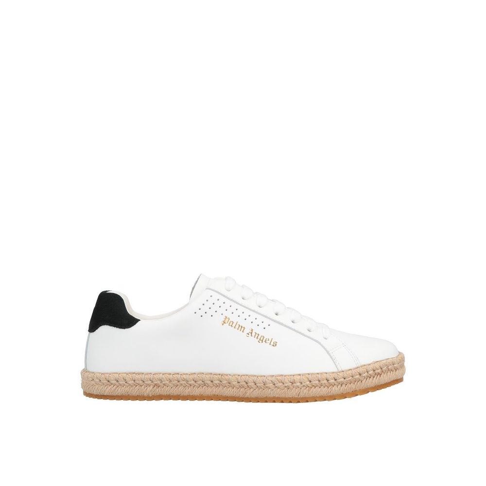 Palm Angels White Calfskin Platform Sneakers | Regal Royce