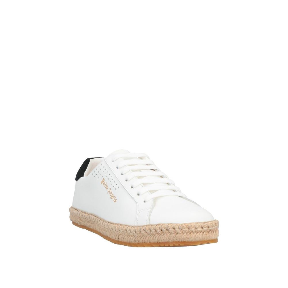 Palm Angels White Calfskin Platform Sneakers | Regal Royce
