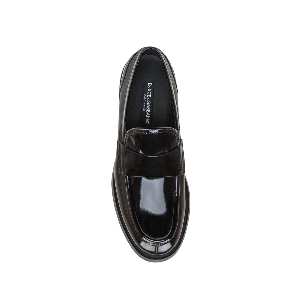Dolce & Gabbana Black Calfskin Slip-On Loafers | Regal Royce